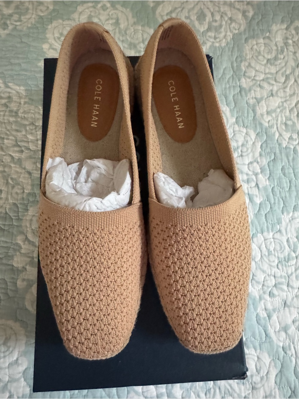Cole Haan Tan Woven Slip-On Shoe - Picture 4 of 9